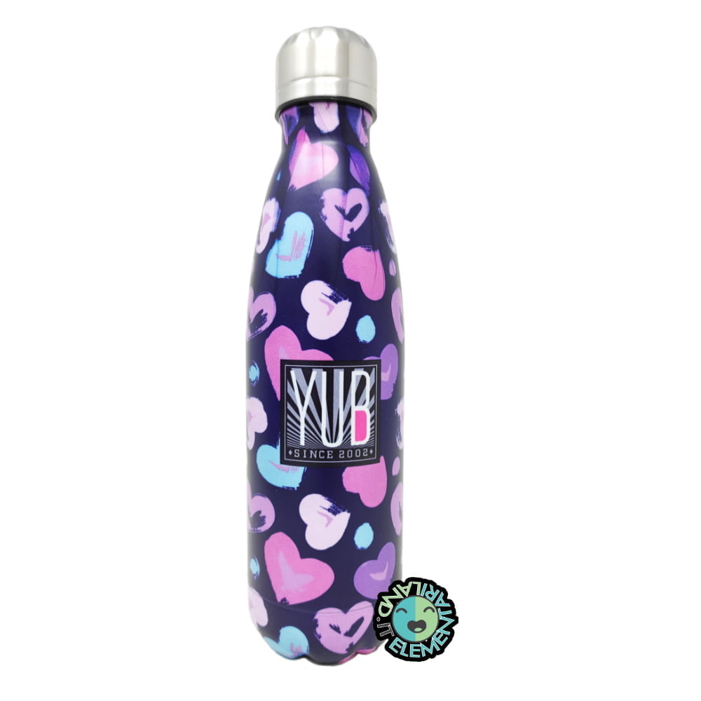Featured image for “Borraccia YUB Termica 500 ml Fantasia CUORI”