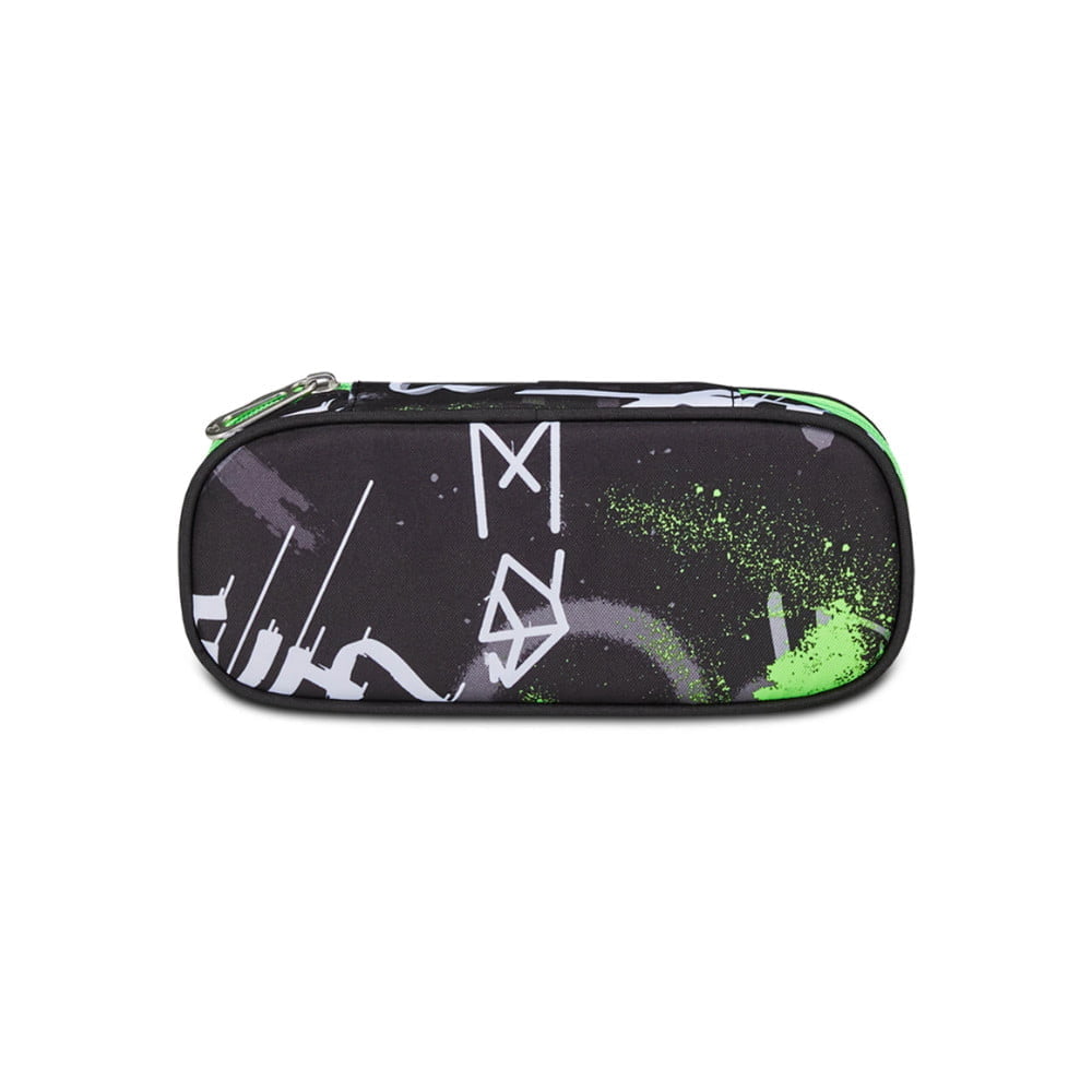 Astuccio Bustina Seven Portapenne Round DROP OVER Graffiti Verde - immagine 4