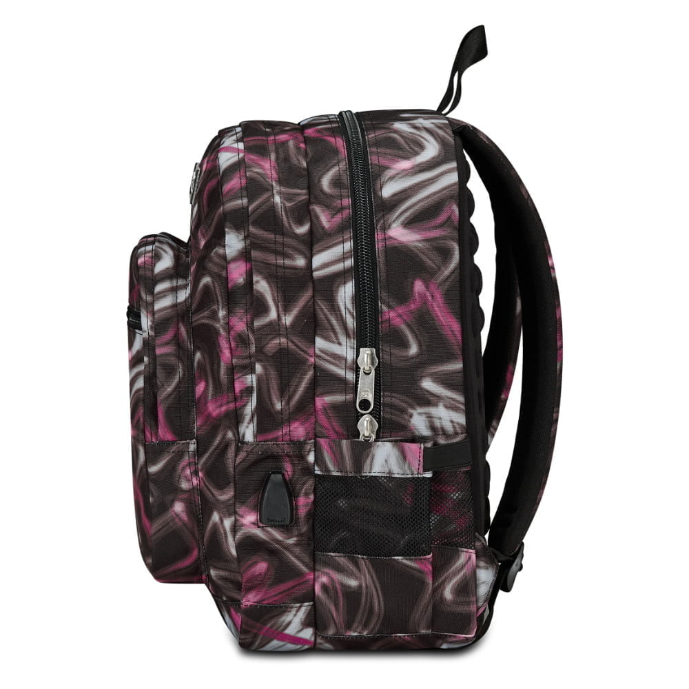 Zaino SEVEN Freethink Fantasia Righe Nero Bianco Rosa - immagine 4