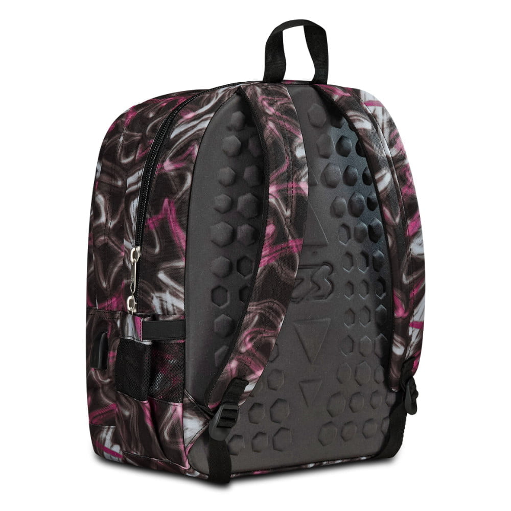 Zaino SEVEN Freethink Fantasia Righe Nero Bianco Rosa - immagine 5