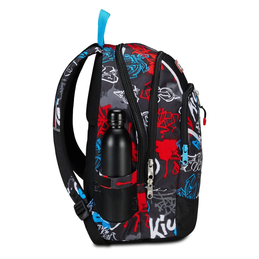 Zaino SEVEN Advanced HALF STREET Graffiti Rosso Nero - immagine 3