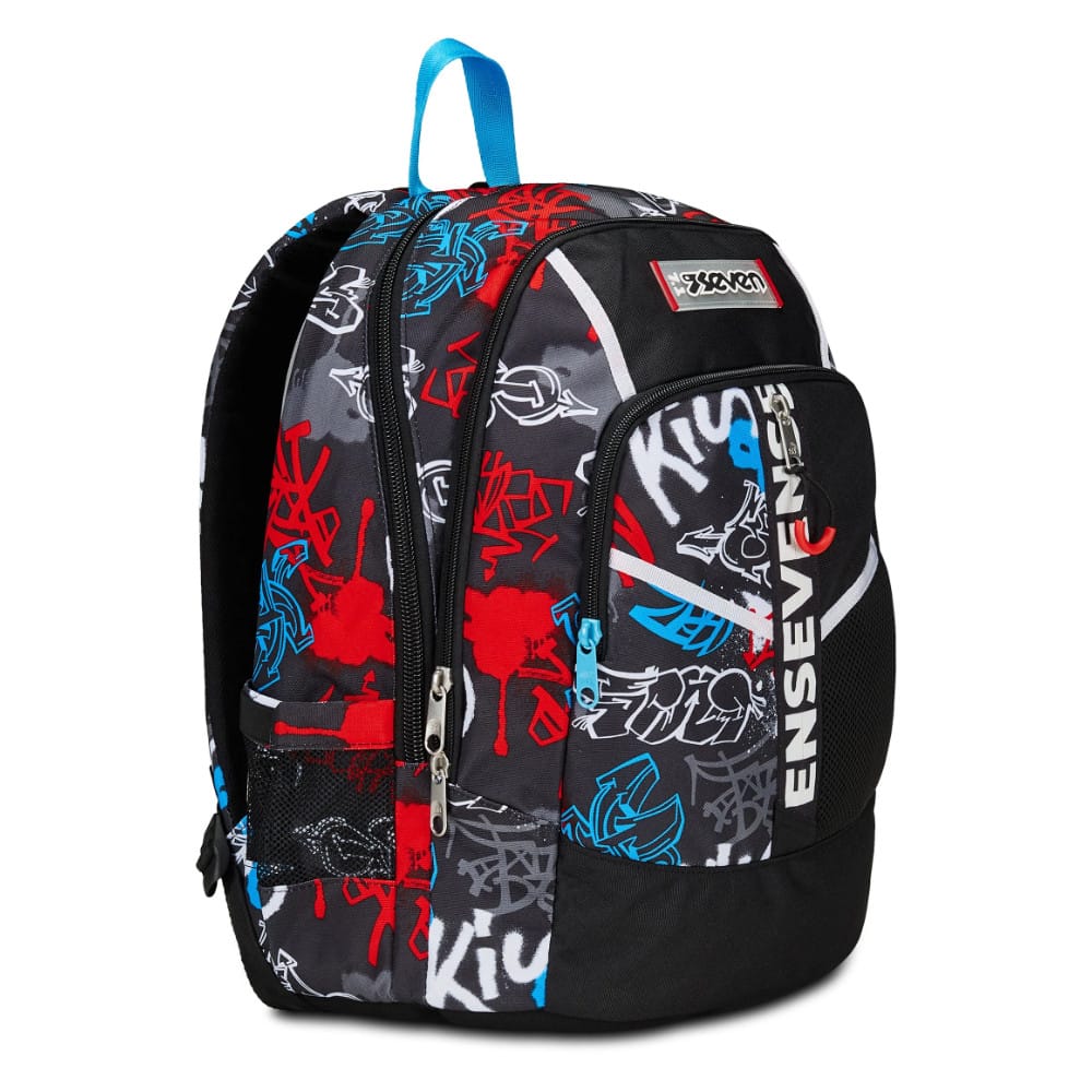 Zaino SEVEN Advanced HALF STREET Graffiti Rosso Nero - immagine 4