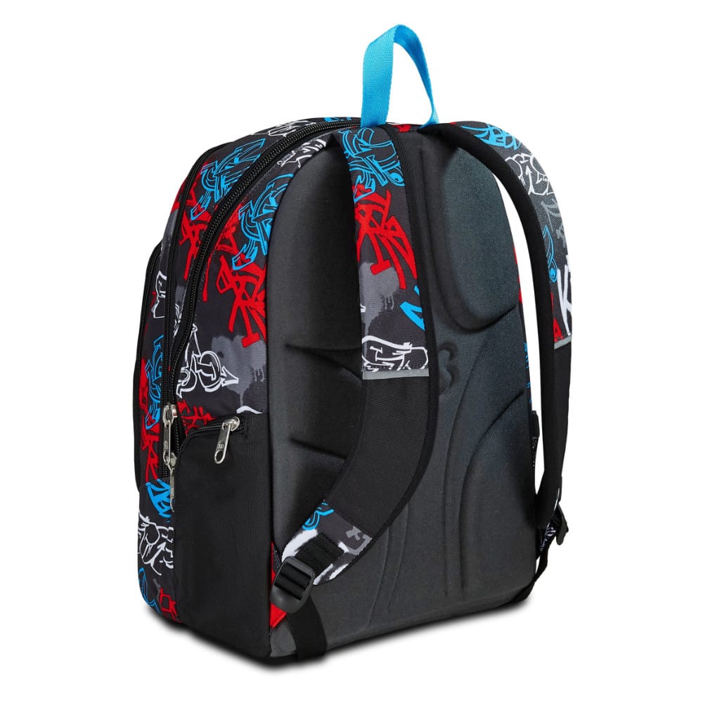 Zaino SEVEN Advanced HALF STREET Graffiti Rosso Nero - immagine 7