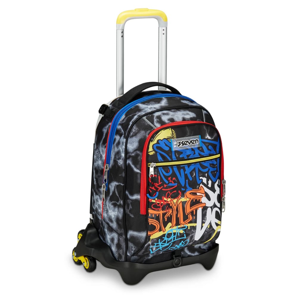 Trolley Seven Separabile 3 RUOTE Jack- MARK ON BOY- Graffiti Multicolore - immagine 3