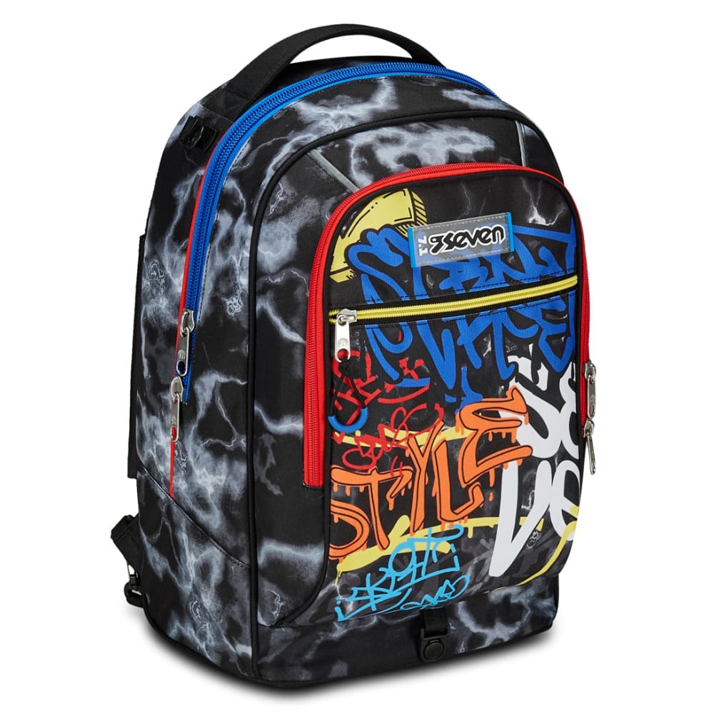 Trolley Seven Separabile 3 RUOTE Jack- MARK ON BOY- Graffiti Multicolore - immagine 6