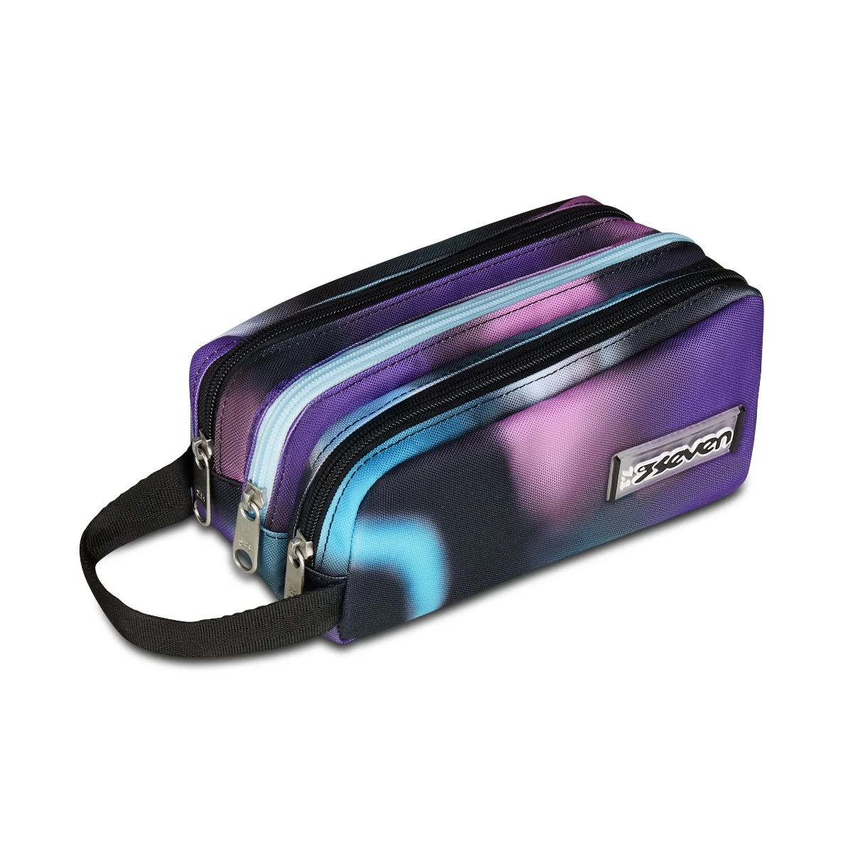 Astuccio Bustina SEVEN Portapenne 3 Scomparti - Chiffon - immagine 2