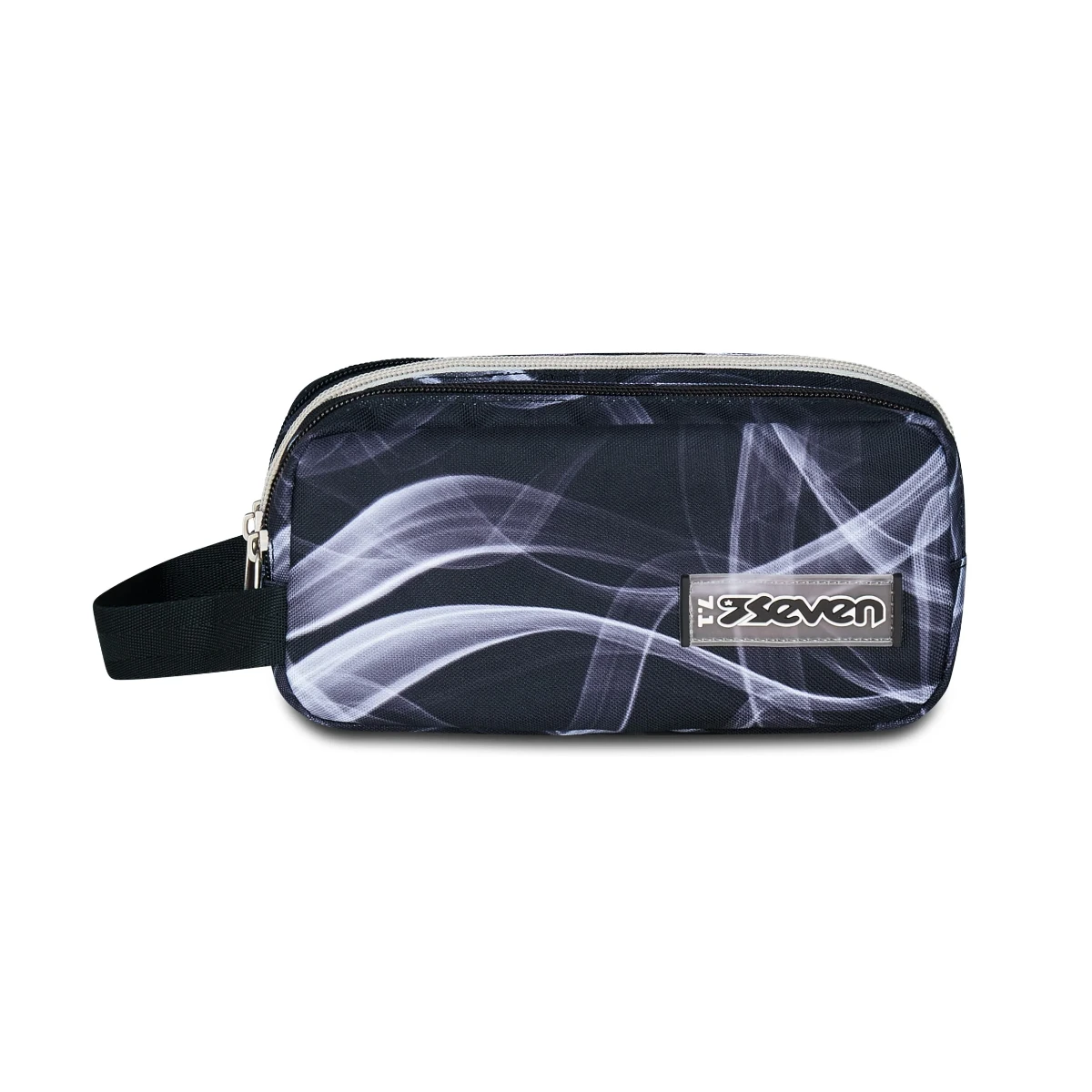 Astuccio Bustina SEVEN Portapenne 3 Scomparti - Jet Black - immagine 3