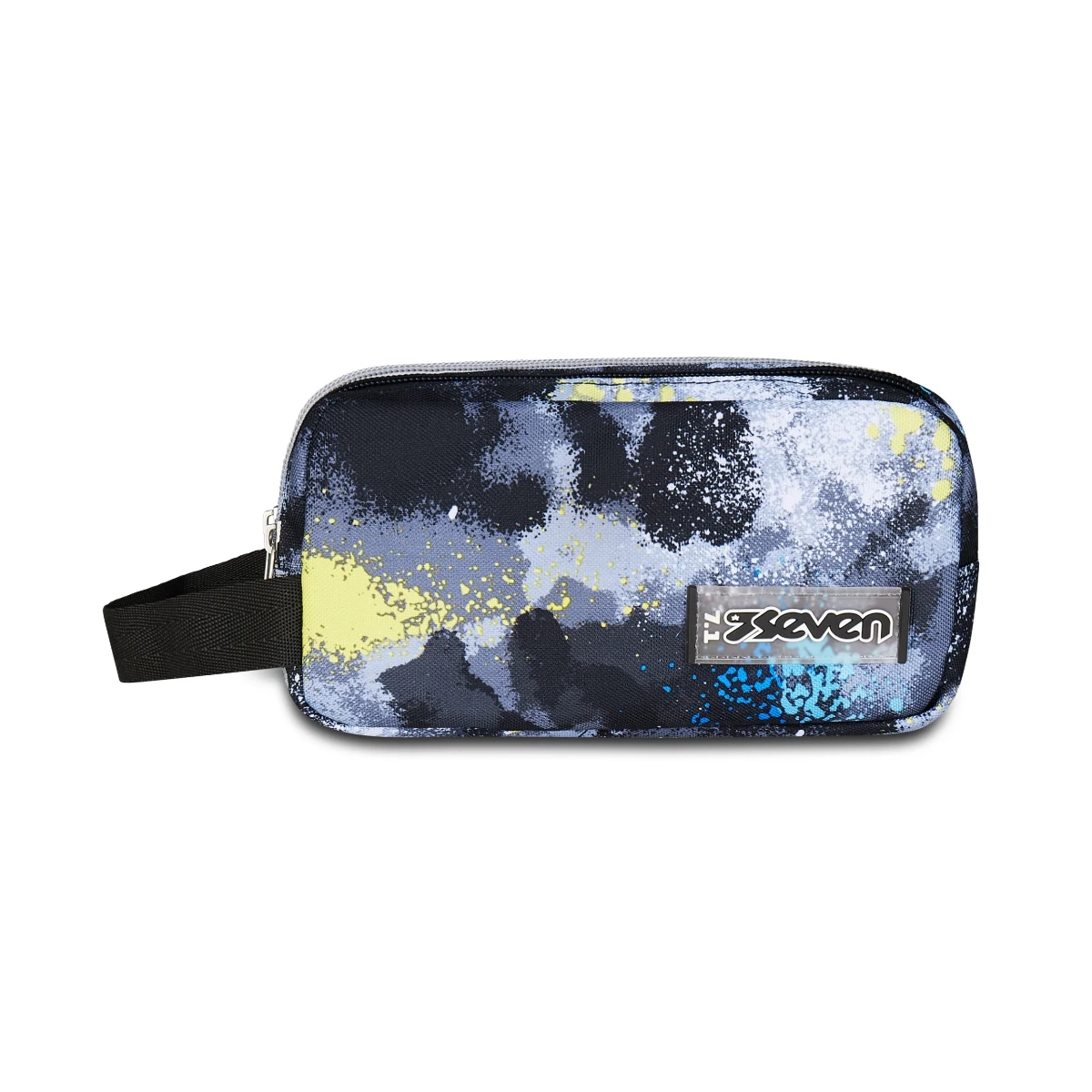 Astuccio Bustina SEVEN Portapenne 3 Scomparti - Lime Punch - immagine 3