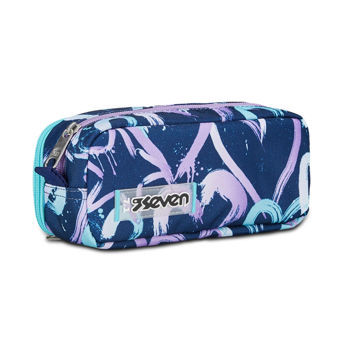 Featured image for “Astuccio Bustina SEVEN Portapenne DOPPIO - CRYSTAL PURPLE - Cuori”