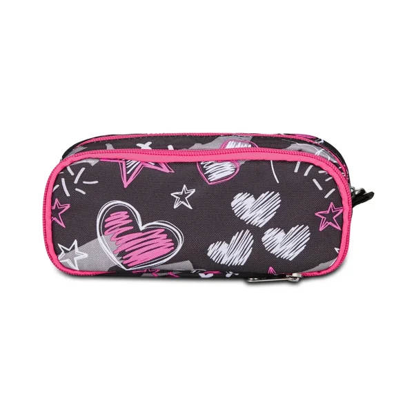 Astuccio Bustina SEVEN Portapenne DOPPIO - DRAFT HEART - Cuori - immagine 4