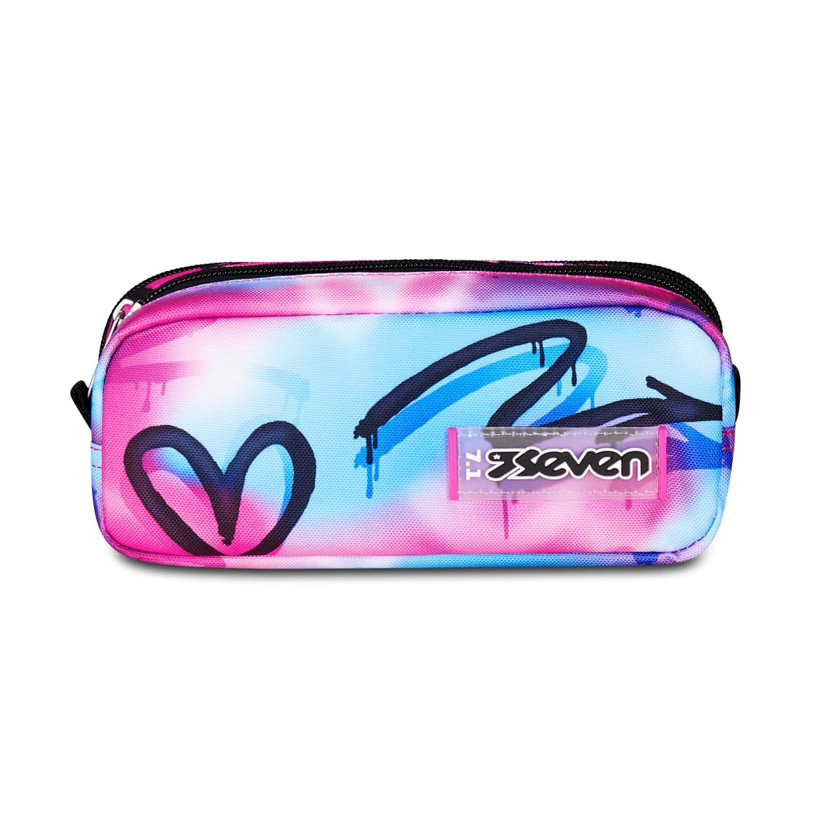 Astuccio Bustina SEVEN Portapenne DOPPIO - SPRINT PAINT GIRL - - immagine 3