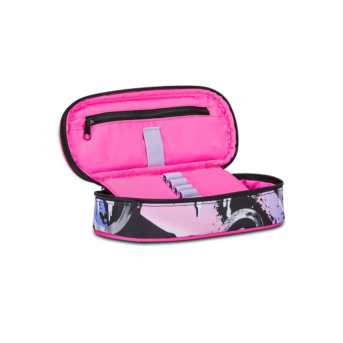 Astuccio Bustina SEVEN Portapenne Round Plus - MARK ON GIRL - Graffiti - immagine 2