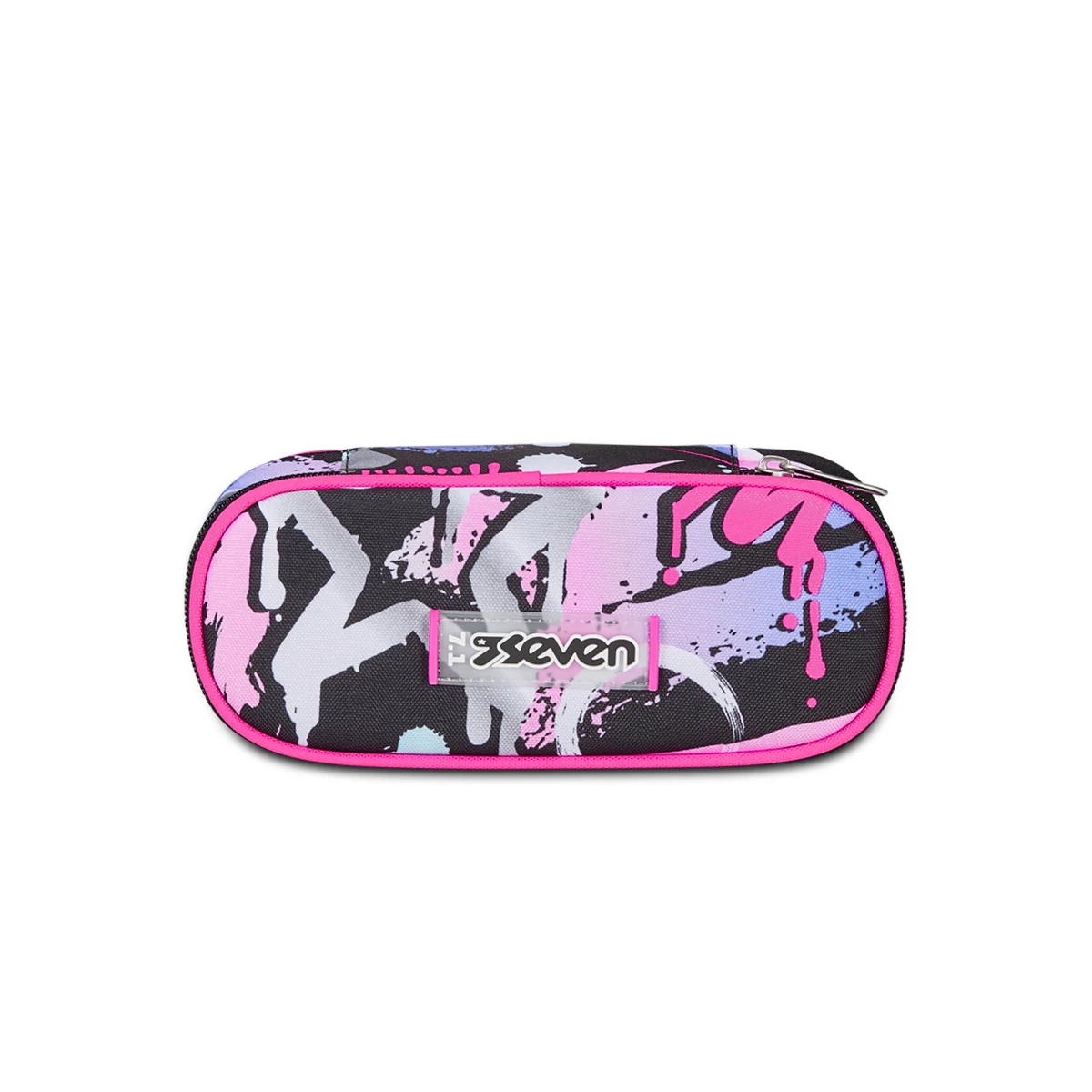 Astuccio Bustina SEVEN Portapenne Round Plus - MARK ON GIRL - Graffiti - immagine 3