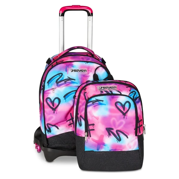 Trolley SEVEN Separabile 3 RUOTE - DETACH - Sprint Paint Girl