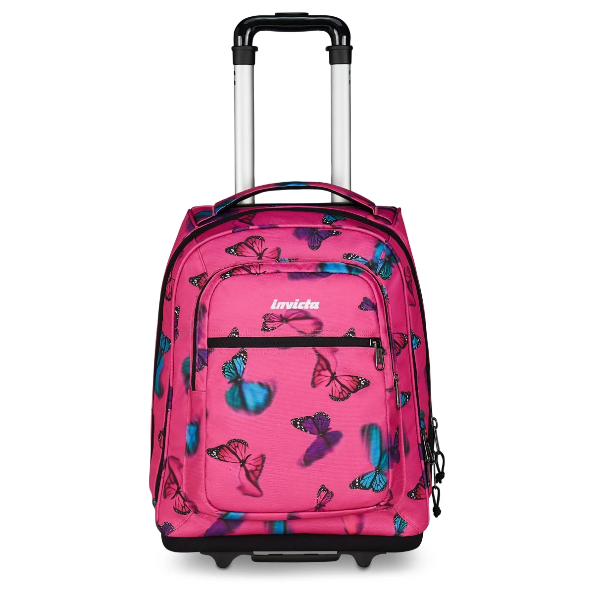 Featured image for “Trolley INVICTA Bump Fantasy FISSO 2 Ruote - Rosa Farfalle”