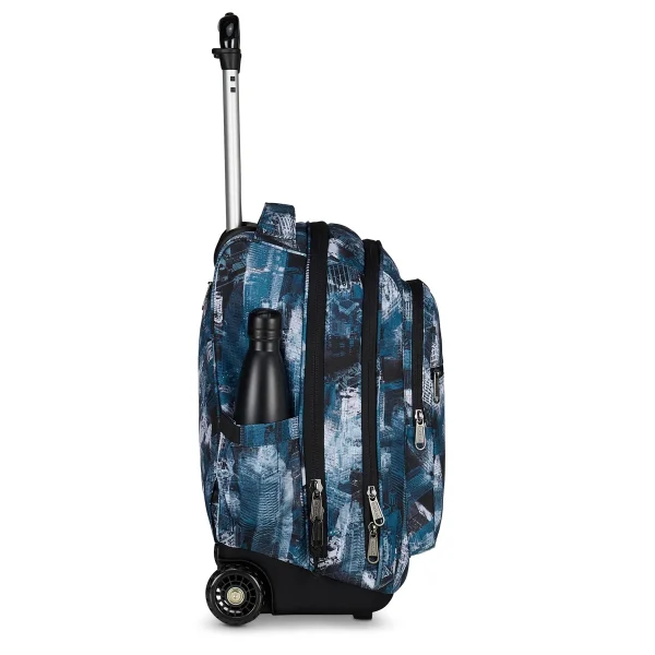 Trolley INVICTA Bump Fantasy FISSO 2 Ruote - Città Azzurro - immagine 2