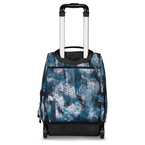 Trolley INVICTA Bump Fantasy FISSO 2 Ruote - Città Azzurro - immagine 5