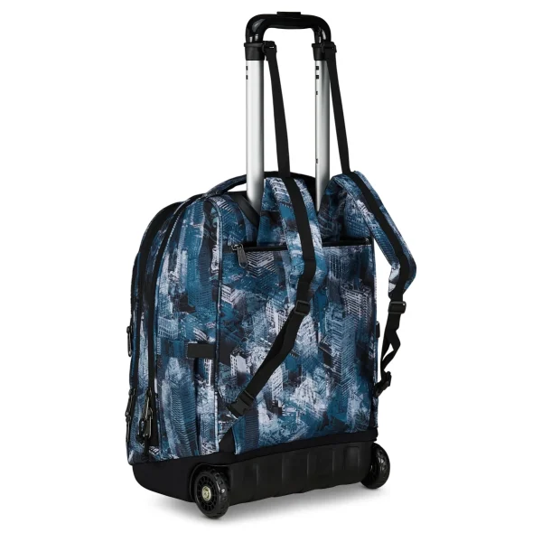 Trolley INVICTA Bump Fantasy FISSO 2 Ruote - Città Azzurro - immagine 7