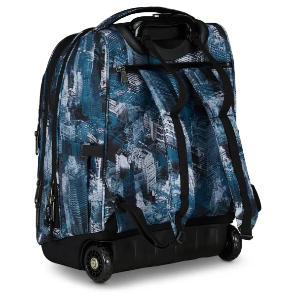 Trolley INVICTA Bump Fantasy FISSO 2 Ruote - Città Azzurro - immagine 8