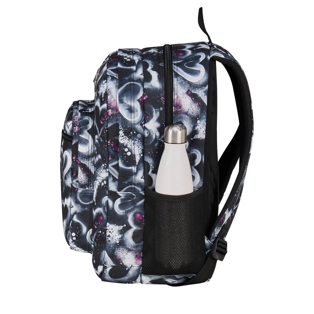 Zaino SEVEN Freethink - CUORI Bianco Nero - Ragazza - immagine 3