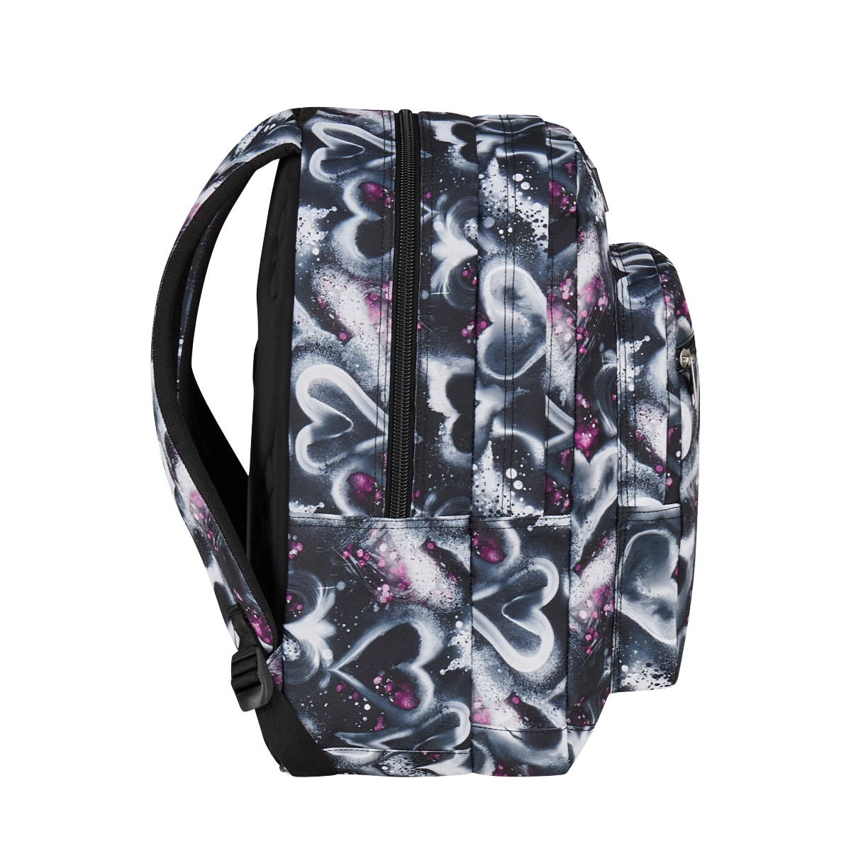 Zaino SEVEN Freethink - CUORI Bianco Nero - Ragazza - immagine 4
