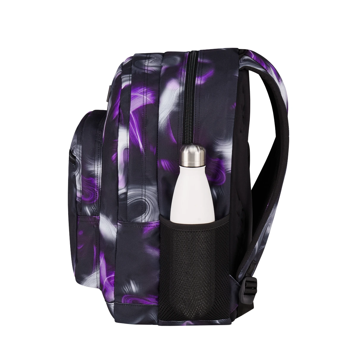 Zaino SEVEN Freethink - ONDE Nero Bianco Viola - Ragazza - immagine 2