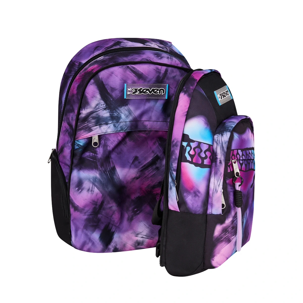 Zaino SEVEN Dual DETACH con Zainetto Staccabile PINK FUSION - immagine 10