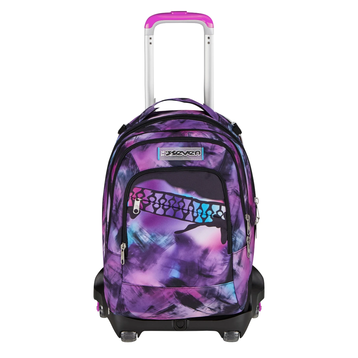Trolley SEVEN Separabile 8 RUOTE DETACH - EXTRA GRANDE - Pink Fusion - immagine 2
