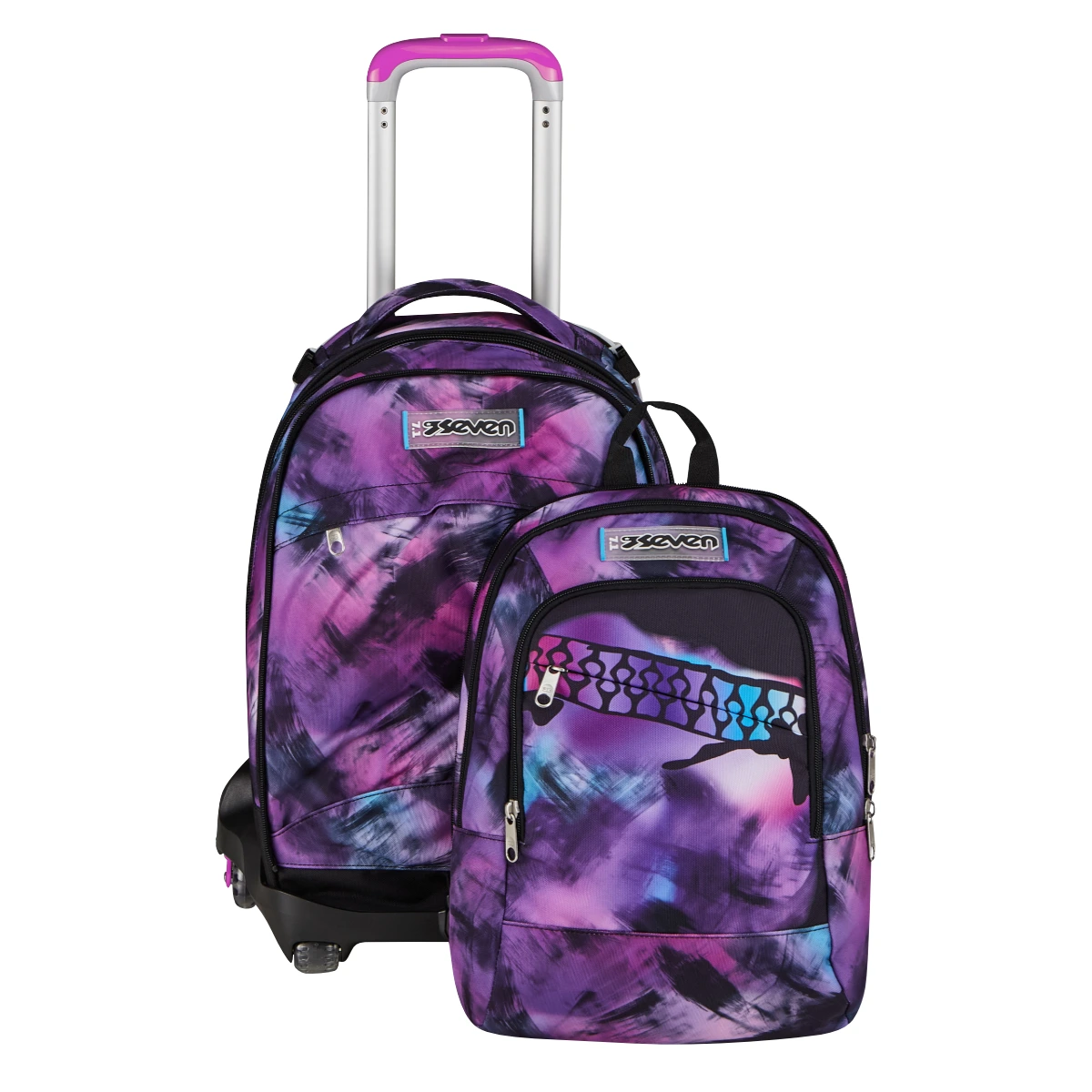 Featured image for “Trolley SEVEN Separabile 8 RUOTE DETACH - EXTRA GRANDE - Pink Fusion”