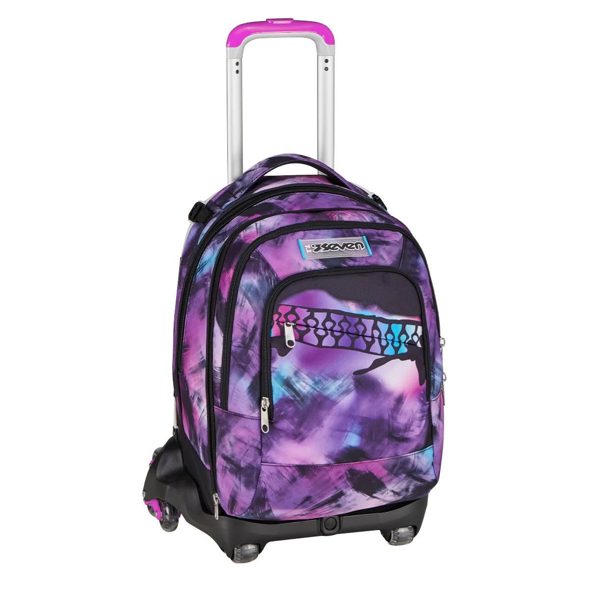 Trolley SEVEN Separabile 8 RUOTE DETACH - EXTRA GRANDE - Pink Fusion - immagine 3