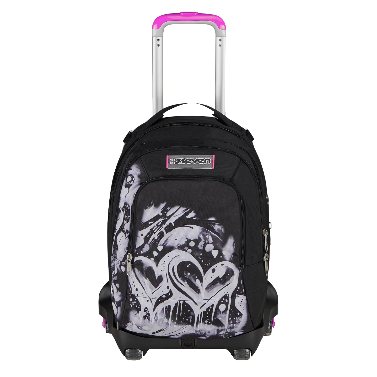 Trolley SEVEN Separabile 8 RUOTE DETACH - EXTRA GRANDE - Plumpy Line Girl - immagine 2